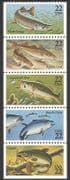 USA 1986 Fish/ Nature/ Wildlife/ Marine/ Fishing / Tuna / Cod 5v stp ex bklt (n39033)