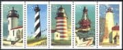USA 1990 Lighthouses / Maritime Safety / Architecture / Buildings 5v bklt stp (b6871)