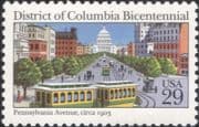 USA 1991 District Columbia/ DC/ Trams/ Streetcars/ Buildings/ Transport/ Architecture 1v (us1006)