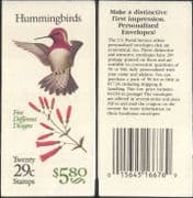 USA 1992 Hummingbirds/ Humming Birds/ Wildlife/Conservation/ Nature 20v bklt booklet (s117d)