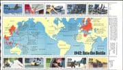 USA 1992 Second World War/ WWII/ Planes/ Ships/ Tanks/ Maps/ Army/ Transport 10v sht (n25203a)