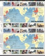 USA 1992 Second World War/ WWII/ Planes/ Ships/ Tanks/ Maps/ Soldiers/ Army/ Transport 20v sht (n25203)