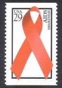 USA 1993 AIDS Awareness/ Medical/ Health/ Welfare/ Ribbon 1v ex bklt (n39037)