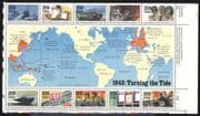USA 1993 Second World War/ WWII/ Planes/ Ships/ Army/ Medical/ Nurse/ Soldiers/ S-on-S 10v m/s (n25206)