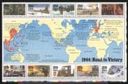 USA 1994 Second World War/ WWII/ Planes/ Ships/ Army/ Truck/ Submarines/ Military/ Transport 10v m/s (n25207)