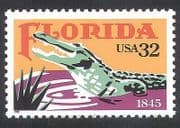 USA 1995 Alligator / Animals / Nature / Florida / Reptiles / Wildlife 1v (n25450)