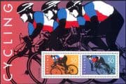 USA 1996 Animated Professional Cycling / Sports / Racing/ Bikes/ Transport 2v m/s ref:s1693