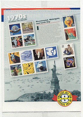 USA 1999 Century/ 1970s/ Horse/ Plane/ Medical/ Sport/ TV/ Puppet/ Dance/ Space/ Bird 15v sht (b9634)