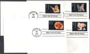 USA 2002 Bats/ Animals/ Nature/ Wildlife/ Conservation/ Environment 4v set on 4 x 1v x FDCs (s1846)