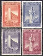 Vatican 1958 EXPO / Exhibition / Buildings / Architecture / Pope Pius XII 4v set n37354