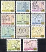 Vatican 1981 Pope John-Paul II / Travels / Buildings / Statues / People / Maps 11v n38499