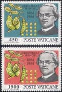 Vatican 1984 Gregor Mendel/ Science/ Genetics/ Plants/ Biology/ People 2v set (n38499b)