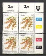 Venda 1984 Flowers / 11 cent additional 1v ctl blk n20190