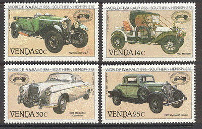 Venda 1986 Cars / Bentley / Mercedes / Motors 4v set (b9958)