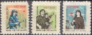 Vietnam 1981 Factory Militia/ Workers/ Military/ Soldiers/ Weapons 3v set (n43563b)