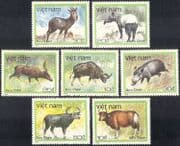 Vietnam 1988 Tapir/ Boar/ Buffalo/ Deer/ Cattle/ Animals/ Nature/ Wildlife/ Conservation/ Environment 7v set (n43072)