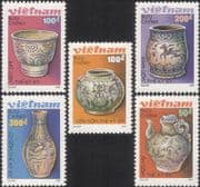 Vietnam 1989 Ceramics/ Pottery/ Art/ Craft/ Jug/ Vase/ Pot/ Bowl 5v set (s282f)
