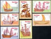 Vietnam 1990 Ancient Sailing Ships/ Boats/ Sail/ Transport/ History 7v set (s282p)