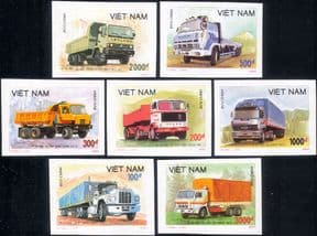 Vietnam 1990  Trucks/ Lorries/ Lorry/ Truck/ Motoring/ Transport  IMPERFORATE  7v set (s282n)