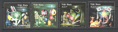 Vietnam 2002 Animated Toys / Lanterns 4v set ref:s1479