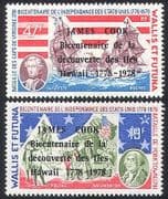 Wallis Futuna 1977 Captain Cook / Explorer / Ships / Sailing / Exploration 2v set n34711