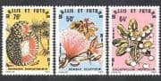 Wallis & Futuna 1979 Flowers / Fruit / Trees / Plants / Nature / Crops 3v set (n37911)