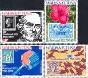 Wallis & Futuna 1979 Rowland Hill/ Postal History/ Postage Stamps/ Stamp-on/ S-on-S 4v set (n46812)