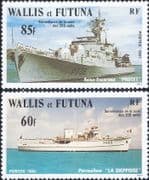 Wallis & Futuna 1981 Ships/ Boats/ Navy/ Frigate/ Nautical/ Transport 2v set (n46649)