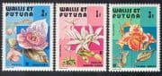 Wallis & Futuna 1982 Flowers / Plants / Nature / Lily / Passion Flower 3v set (n39230)