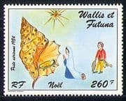 Wallis & Futuna 1984 Christmas / Shell / Virgin 1v (n30922)