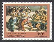 Wallis & Futuna 1984 Dancers / Painting / Art / Artists / Dancing 1v (n37908)