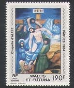 Wallis & Futuna 1984 Easter / Art / Painting / Christ / Cross / Religion / Bible 1v (n36413)
