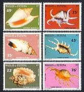 Wallis & Futuna 1984 Shells / Marine / Nature / Molluscs / Snails 6v set (n33162)