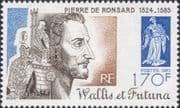 Wallis & Futuna 1985 Pierre de Ronsard/ Poet/ Writer/ Organ/ Music/ People 1v (n4867a)