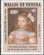 Wallis & Futuna 1991 Auguste Renoir/ Art/ Painting/ Painters/ Artists/ People 1v (n33169)