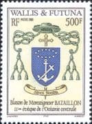Wallis & Futuna 2003 Bishop Bataillon/ Coat-of-Arms/ People/ Religion 1v (n42869a)