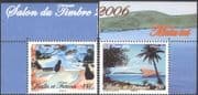 Wallis & Futuna 2006 Canoe/ Boat/ Palm Trees/ Art/ Paintings/ StampEx/ Exhibition 2v set (n42885)