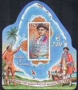 Wallis & Futuna 2007 Explorers/ Ship/ Sailing/ Transport/ People/ Maps 1v m/s (n34561)