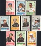 Yemen 1969 Racing Drivers/ Cars/ Sport/ Motorcycles/ Grand Prix/ F1 IMPERFORATE 10v set (n24073a)