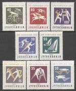 Yugoslavia 1960 Olympic Games/ Olympics/ Sport/ Horses/ Cycling/ Skiing/ Sailing/ Fencing 8v set (n26877)