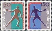 Yugoslavia 1965 World Table Tennis Championships/ Sports/ Games 2v set (n25665)