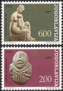 Yugoslavia 1974 Europa/ Sculpture/ Sculptors/ Statues/ Art/ Artists/ Nude 2v set (n44972)