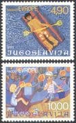 Yugoslavia 1977 Children/ Art/ Europe/ Fruit/ Holidays/ Leisure 2v set (n26880)
