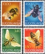 Yugoslavia 1978 Bees/ Insects/ Nature/ Conservation/ Environment 4v set (yu1004)