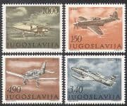 Yugoslavia 1978 Planes / Aircraft / Military / Aviation / Transport 4v set (n21711)