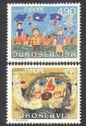 Yugoslavia 1980 Europe / Children / Art / Paintings / Balloons 2v set (n38013)