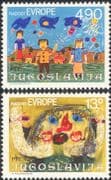 Yugoslavia 1980 Europe/ Children's Day/ Art/ Paintings/ Animation 2v set (s1974a)