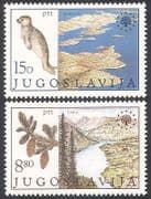 Yugoslavia 1982 Monk Seal / Fir Trees / Nature Conservation / National Parks 2v n40651
