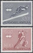 Yugoslavia 1984 Winter Olympic Games/ Sports/ Skiing/ Skating 2v set (n45309e)