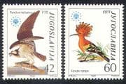 Yugoslavia 1985 Osprey / Hoopoe / Birds / Raptors / Nature Protection 2v set (n40227)